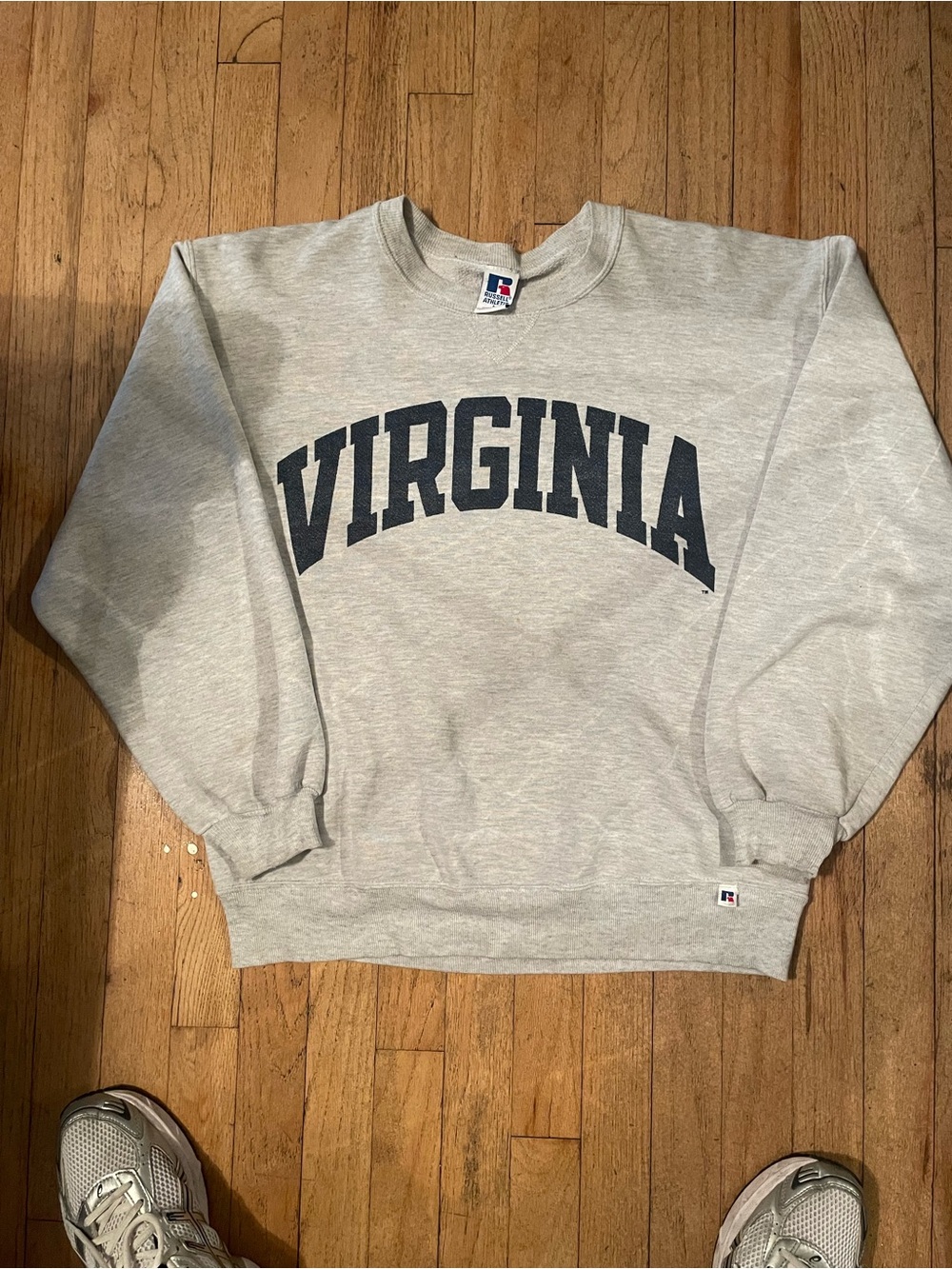 Russell Athletic Virginia Gray Crewneck Sweatshirt